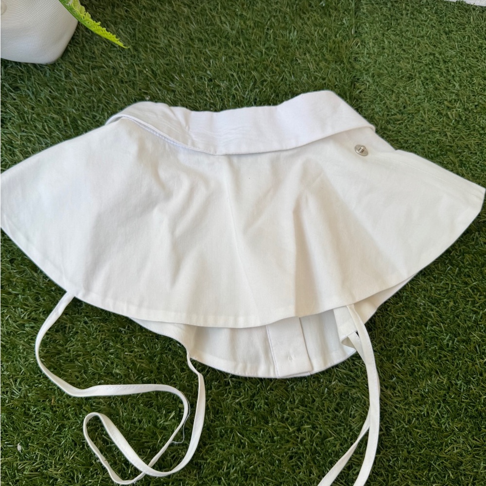 HUGO White Detachable Collar with Red Brand Tags Peter Pan Collar New with tags - Picture 6 of 6